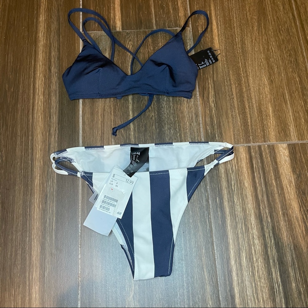 Bikini top - navy